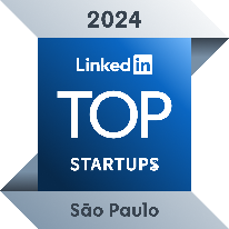 Selo LinkedIn de Top Startups 2024